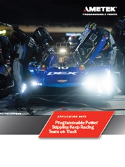 AMETEK Programmable Power Wayne Taylor Racing Application Note
